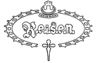 Reisen crest — crown, barbed wire, and cross